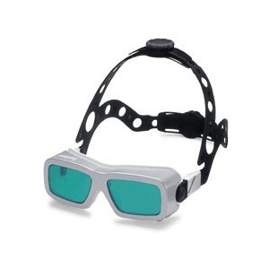 Support de tête pour lunettes de soudage laser